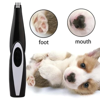 Малошумящий USB-перезаряжаемый Триммер для стрижки волос на лапах собаки, кошки, Инструмент для ухода за домашними животными, Мини-Электрическая Машинка для стрижки волос, станок для бритья