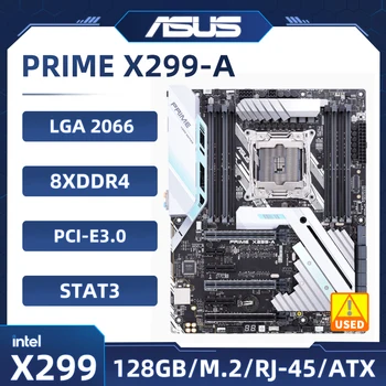 Материнская плата INTEL X299 Материнская плата ASUS PRIME X299-A LGA 2066 DDR4 128 ГБ PCI-E 3.0 M.2 USB3.1 ATX с поддержкой процессора Core i9-7960X