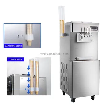 Машина для приготовления мороженого в кофейне Mvckyi/Профессиональная мороженица/Коммерческое производство Мягкого мороженого