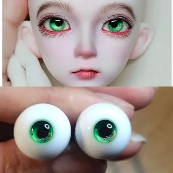 Модные 14 мм Кукольные Глаза для 1/3 1/4 1/6 Куклы Bjd, Гипсовый глаз из смолы, Игрушки для девочек 