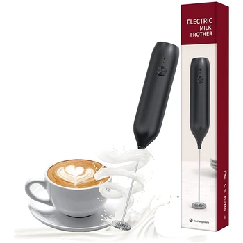 Молочный пенообразователь Обновленные модели Электрический пенообразователь для кофе со встроенной литиевой батареей для приготовления пуленепробиваемого кофе, капучино