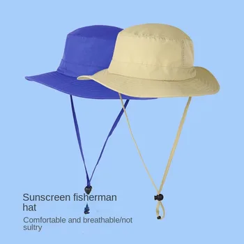 Мужская и женская модная новая нейлоновая сетчатая рыбацкая шляпа для кемпинга, пешего туризма, рыбалки, солнцезащитный козырек, солнцезащитный крем, дорожная шляпа-ведро