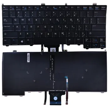 Новая Американская Клавиатура Для ноутбука Dell Latitude E7440 E7240 Черная Американская Клавиатура с подсветкой Указателя мыши