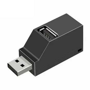 Новейший 1шт USB 3,0 Концентратор 2,0 Концентратор Адаптер Удлинитель Мини-Разветвитель Коробка 3 Порта Для Портативных ПК High Tempo U Disk Reader Быстрая Доставка