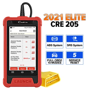 Новые продукты 2022 LAUNCH X431 CRE205 ELM327 ECU Автомобильный OBD Auto OBD2 WiFi/BT Автомобильный Сканер Инструмент диагностики автомобиля