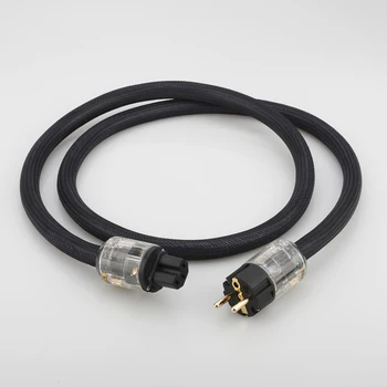 Новый высококачественный кабель питания переменного тока P118 hifi audio EU power cord кабель питания schuko с разъемом питания P-029E