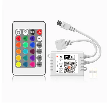 Новый красочный 24-клавишный WiFi с двойной загрузкой, интеллектуальный контроллер с контроллером ALexa Voice, Tuya, RGB-лампа, RGBW-светильник, Умный Умный дом