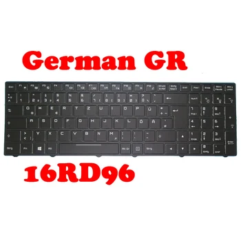 Ноутбук Новая клавиатура с подсветкой для SKIKK 16RD96 с рамкой Черного Цвета США/Германия GR
