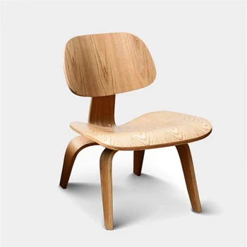 Одноместный шезлонг для гостиной с деревянными 4 ножками, мебель для дома из натурального дерева, Деревянный Маленький Простой Низкий стул со спинкой