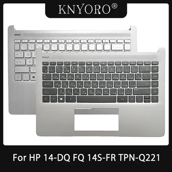 Оригинальная Клавиатура Ноутбука US RU, Верхний чехол Для HP 14-DQ FQ 14S-FR TPN-Q221, Верхняя Подставка для рук, Корпус ноутбука C Оболочкой L88243-251