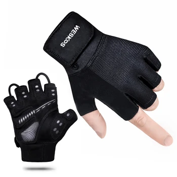 Перчатки для занятий тяжелой атлетикой, мужские и женские перчатки для занятий в тренажерном зале Weskos