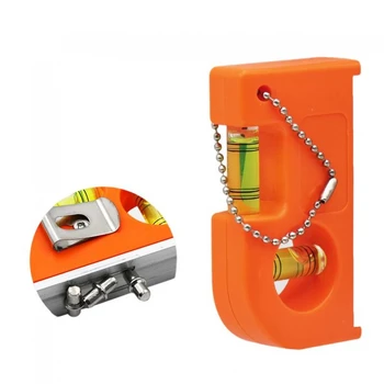 Подвесная пряжка-цепочка, линейка для измерения уровня с магнитным основанием, Высокоточный Мини-карман, Портативные инструменты для измерения уровня спирта с 2 пузырьками