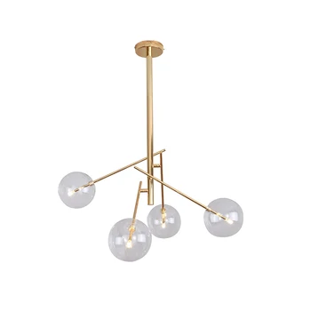 Подвесной светильник в Скандинавском стиле Magic Bean, стеклянный шар, Железный стеклянный шар, индивидуальность, Подвесной светильник, Креативный ресторан, лампа для украшения в постмодернистском стиле
