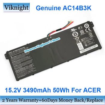 Подлинный аккумулятор для ноутбука AC14B3K 15,2 V 14,4 V Для ACER Aspire AC14B18J AC14B8K KT.0040G.004 KT0030G.004 KT0030G004 KT0040G004