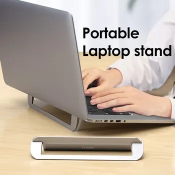 Подставка для ноутбука MacBook Air Pro Mini, складной портативный держатель для ноутбука, Охлаждающая подставка, Алюминиевый ноутбук, аксессуары для планшетов