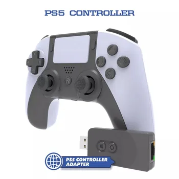 Подходит для игрового контроллера консоли PS5, функционального контроллера PS5, беспроводного контроллера, совместимого с контроллером Bluetooth для ПК PS4