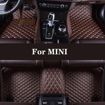 Полностью объемный изготовленный на заказ кожаный автомобильный коврик для пола MINI MINI (2 двери) Cooper Cooper (2 двери F56) автомобильные аксессуары для интерьера