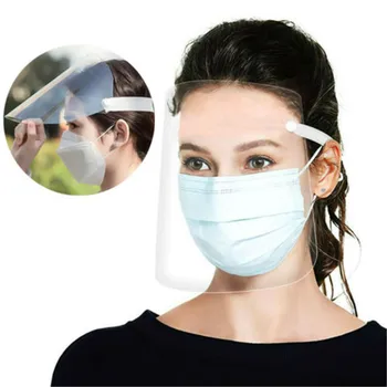 Прозрачная защитная маска для лица, Регулируемый Полнолицевой Пластиковый противотуманный УФ-колпачок, Изоляционная шапочка