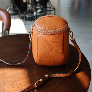 Простая повседневная роскошная женская мини-сумка из натуральной кожи, милая летняя сумка для мобильного телефона на каждый день, сумка через плечо для вечеринок на открытом воздухе