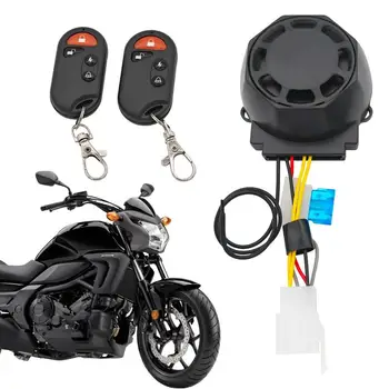 Противоугонная сигнализация для мотоцикла, Велосипеда, Беспроводной пульт дистанционного управления, Охранная сигнализация для велосипеда 12 В, Вибрационная сигнализация 120 дБ, функция двойной вспышки
