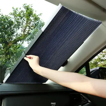 Прочный автомобильный солнцезащитный козырек, беспроблемная автомобильная шторка, легкая автомобильная защита от солнца, выдвижные шторы для окон, дополнительные для передней части