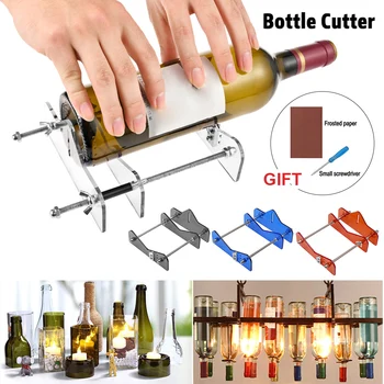 Резак для стеклянных бутылок, Акриловый Регулируемый станок для резки бутылок DIY для винных/пивных бутылок, режущие инструменты