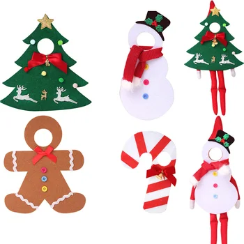 Рождественская кукла Эльф Кавайный Белый Снеговик, Пряничный человечек, Шарф и носки, Повязка на глаза, кукольная одежда, игрушки, Аксессуары, сделай сам, подарок