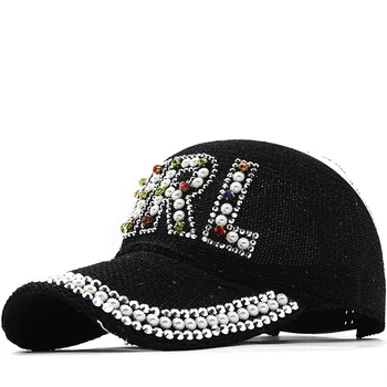 Роскошная Бейсболка со Стразами для женщин, Регулируемая Бейсболка Snapback, Бриллиантовая шляпа в стиле хип-хоп gorras, Солнцезащитные козырьки, женские кепки, шляпа kpop