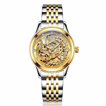 Роскошные брендовые часы, Женские Автоматические механические часы для женщин, Золотые механические часы Phoenix, Водонепроницаемые часы Senhoras Assistir