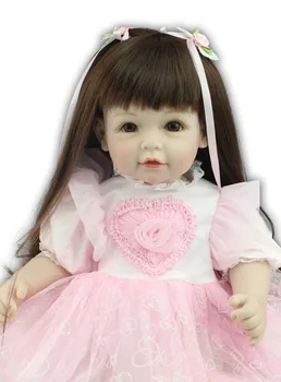 Свадебные подарки реалистичная возрожденная кукла тоддер девочка кукла с мягким телом из полипропиленового Хлопка образовательные инструменты