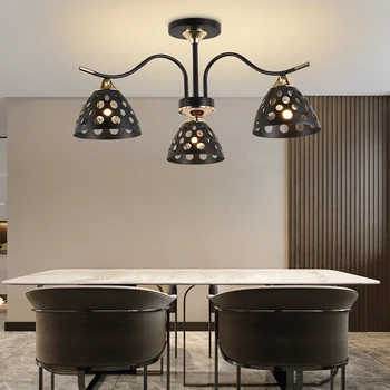Скандинавская внутренняя потолочная люстра спальня гостиная подвесной светильник для кухни столовая офис домашний подвесной светильник E27