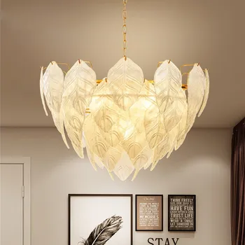 Скандинавский стиль светодиодная люстра для столовой, постмодернистская индивидуальность, стеклянная лампа для гостиной, креативная лампа для спальни