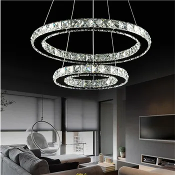 Современная хрустальная светодиодная люстра K9 Освещает Дом Хромированными люстрами, Потолочными подвесными светильниками для гостиной