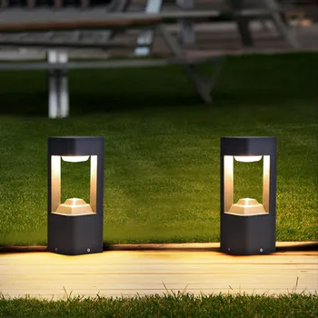 Современный алюминиевый светильник на дорожке, 30 см Водонепроницаемый светодиодный светильник для сада и лужайки, уличный светильник для внутреннего дворика Виллы