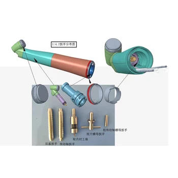 Стоматологический инструмент Z-450L наконечник Инструмент для распыления воды Красное кольцо подходит под противоположный угол Красное кольцо