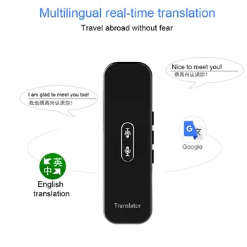 Умный голосовой переводчик G6X, многоязычный перевод, совместимый с Bluetooth, точный перевод, быстрая реакция, закаленное стекло