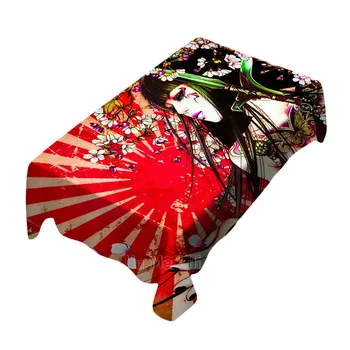 Фантастическая азиатская Японская девушка-гейша Ретро волна От Ho Me Lili Прямоугольная скатерть