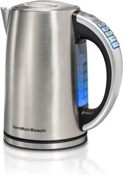 Чайник с регулируемой температурой, Бойлер и нагреватель воды, 1,7 Литра, Мощность 1500 Вт, Не содержит BPA, Беспроводной, с автоматическим отключением и Boi Tea