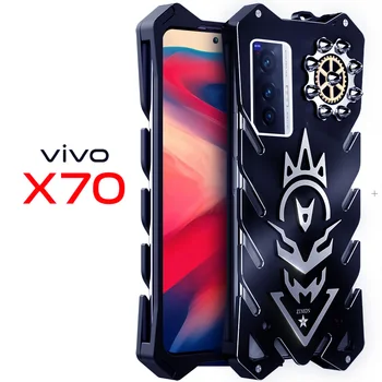 Чехлы серии Metal Steel Machinery Для Vivo X70 Pro Plus Thor Heavy Duty Armor Алюминиевый Телефон Для Vivo X70 Pro + Plus CASE Cover