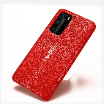 Чехол для телефона из натуральной кожи Гурами с жемчугом для Huawei P40 Pro P30 Lite Pro Mate 20 P20 P10, Чехол Для Honor 20 Pro 10 10i 8X Класса Люкс