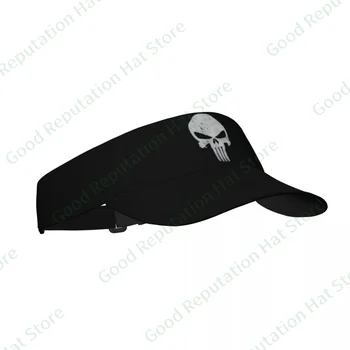 Шляпа для йоги, каратель, черный фон, регулируемая дорожная кепка с пустым верхом, Мужская кепка для рыбалки, женская кепка для гольфа, солнцезащитная кепка для бега