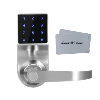 Электронный Надежный цифровой дверной замок без ключа, интеллектуальный замок с паролем для обеспечения безопасности дома и офиса, сенсорный экран