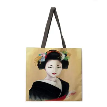 Японская красота, женские повседневные сумки, складные сумки для покупок, женские сумки через плечо, женские сумки, модные пляжные сумки
