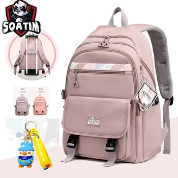 водонепроницаемые детские школьные сумки для девочек, ортопедический рюкзак, детский рюкзак, школьный рюкзак, большой рюкзак для начальной школы, Детский mochila