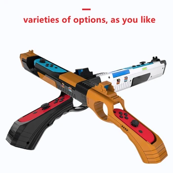 для Nintendo Switch Joy-con, Стреляющий игровой пистолет, Соматосенсорные Рукоятки для ружья, Подставка-держатель для аксессуаров Nintendo Switch