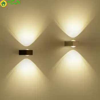 и настенный светильник мощностью 6 Вт, современные светодиодные настенные светильники для спальни, гостиной, коридора, декоративный светильник AC85-265V