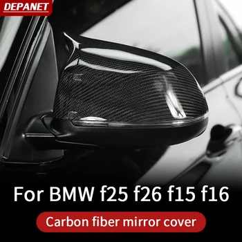 отделка из углеродного волокна для BMW серии f15 X5 f16 x6 f25 x3 f26 x4, крышка зеркала заднего вида, внешние аксессуары