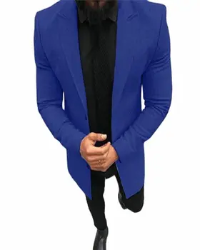 2020 Однотонные мужские дизайнерские костюмы, Модные Прямые мужские блейзеры с панелями, повседневный мужской костюм из двух предметов, костюм Homm (куртка + брюки)