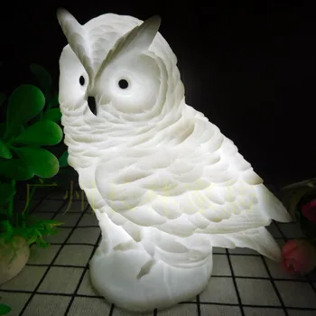 3D Стереоскопическая Сова, эмаль, светодиодный Ночник, Мультяшное креативное подарочное украшение, прикроватная лампа для Детской спальни