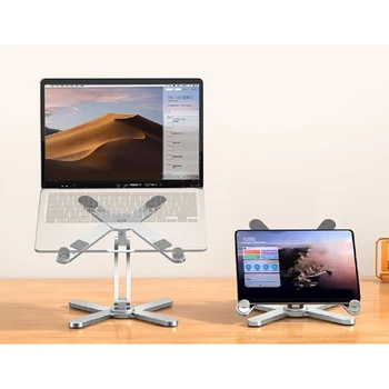 E5BA Складной Держатель Подставки для ноутбука с Поворотным Основанием Складная Подставка Для ноутбука